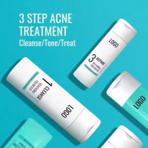 Wholesale Private Label Oil Control Skincare Facial Cleanser Moisturizer Cream Toner Vegan Facial Skin Care Set from china suppliers