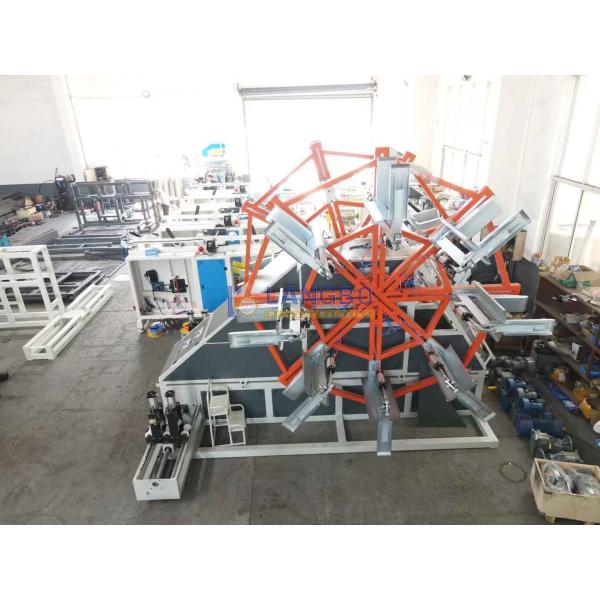 Plastic Pipe Coiling Machine With Strapping Machine For PE Large Diameter Pipe Extrusion Machine