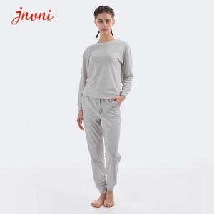 Wholesale Soft Women'S 2 Piece Loungewear Long Sleeve And Joggers Solid Sweatsuit Set from china suppliers