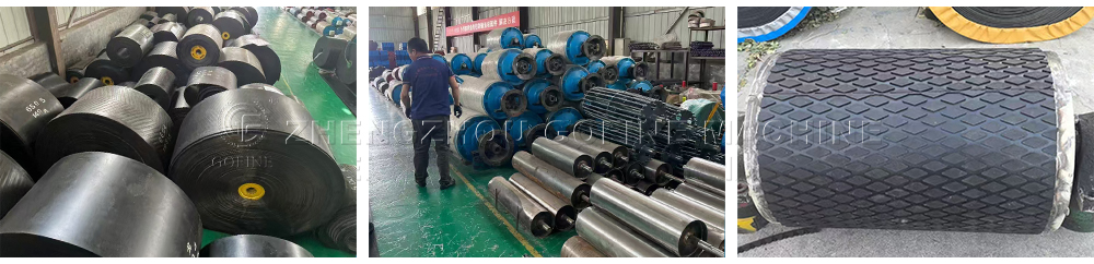 Electric Material Handling Belt Conveyor