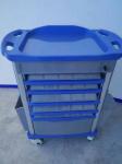 Emergency Trolley for hospital patient with Defibrillator Board 750*480*920mm