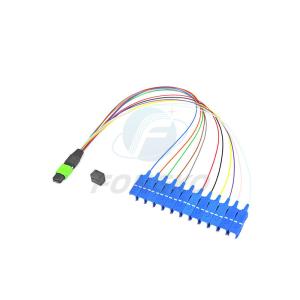 Wholesale MTP MPO To SC UPC Fiber Optic Fanout Pigtail Patch Cord Single Mode 0.9mm from china suppliers