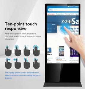 Wholesale 1920x1080 Digital Kiosk Advertising 43 Inch 450 Nits Lcd Digital Signage Kiosk from china suppliers
