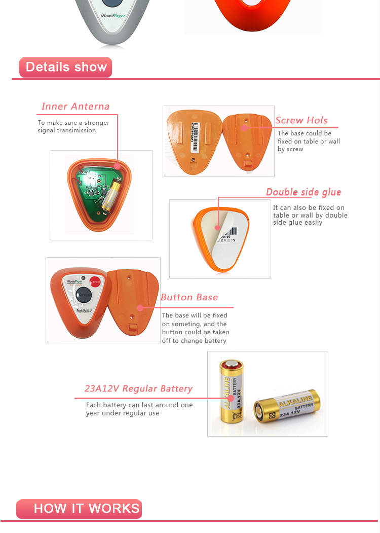 wireless restaurant customer service call system manufacturer