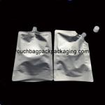 Aluminum stand up spout pouch with spout for juice, food or other liquid