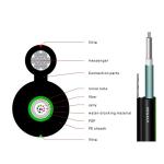 Central Loose Tube Figure 8 Self Black Color Self Supporting Aerial Cable , 12