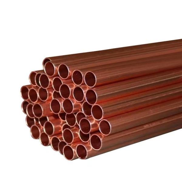 Customized Request Round Yellow Copper Tubes for Air Conditioners Thick Walled