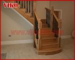 Wrought Iron Staircase VK104S Wrought Iron Handrail Tread Beech,Railing tempered