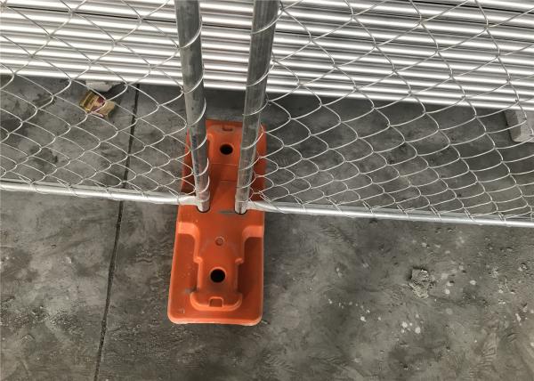 8'x14' chain link fence panels for construction site heavy duty design cross