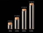 57mm New Style Glass Jars Bottles with Cork lid, for Messages, Wedding Wish, DIY