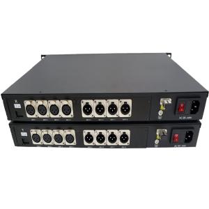 Wholesale 4 Ch 2 Way Balanced Audio To Fiber Optic Converter Radio And Broadcasting Balanced Audio Over Fiber To XLR Audio Fiber from china suppliers