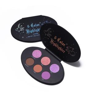 Wholesale 6 Shades Elliptical Offset Printing Matt Eyeshadow Palette from china suppliers
