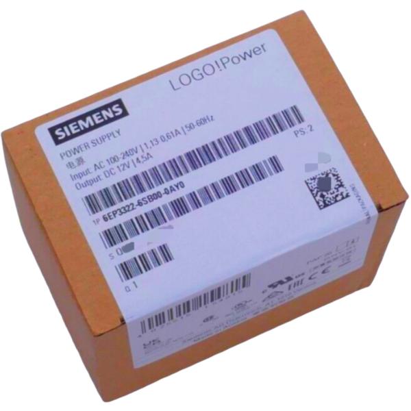 SIEMENS 6EP3322-6SB00-0AY0 LOGO!POWER 12 V / 4.5 A STABILIZED POWER SUPPLY INPUT