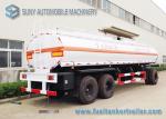 High Performance 20000L 3 Axle Train Oil Tank Trailer With Ellipse Shaped