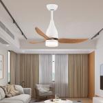 Decorative Flush Mount LED Ceiling Fan , DC Ceiling Fan With Light And Remote