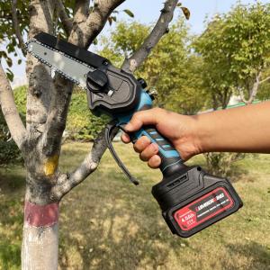Wholesale Battery Powered Mini Electric Chainsaw 6in Cordless Wood Cutter Portable Small 21V from china suppliers