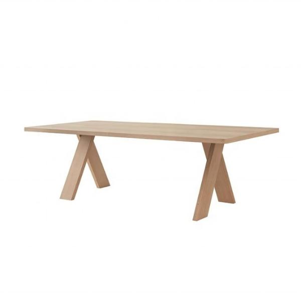 Wholesales Simple Wooden Dining Table for Restaurant Home Customized Multi Size