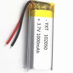 Custom PL102050 1000mAh 3.7 V Lithium Ion Polymer Battery for sale