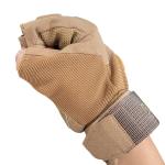 Blue Half Finger Hiking Gloves with Breathable and Weather-Resistant Design