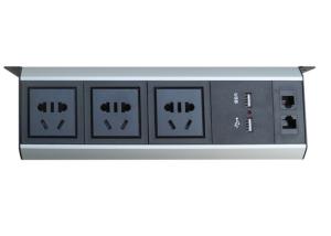 Wholesale Universal Under Desk Power Strip Outlet With 2*USB Charger / 1*LAN from china suppliers