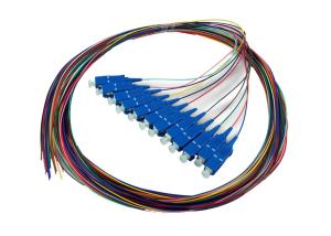 Wholesale 12 color SC simplex Fiber Optic Pigtail with SC connectors , 1.5M Fiber Cable from china suppliers