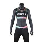 Unique Design Cheer Dance Clothes College Cheer Uniforms With Mesh Fabric