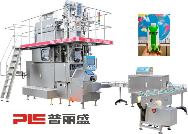 Sterilization 6000BPH 330ml Juice Pouch Packing Machine