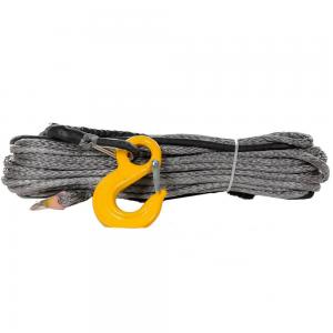 China 12mm*40m Grey Atv Utv Winch Rope Excellent Tatigue Resistance Long Working Life on sale