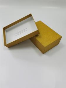 Wholesale Aseptic Small Custom Packaging Boxes Embossed Square Golden Colors from china suppliers