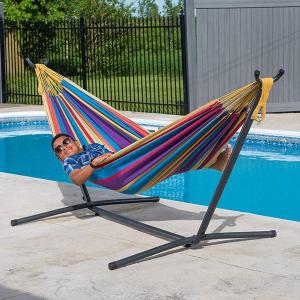 Wholesale General Beach Hammock Stand Outdoor Furniture Canvas Hammock With Stand for Outdoor from china suppliers