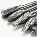 Round Shape Tungsten Carbide Burr 1/4" 6.35mm Shank Dia Double Cut Rotary Burrs