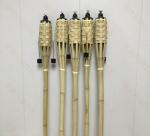 180cm Natural Bamboo Handmade Torch Bamboo Tiki Torches For Garden Lighting Luau