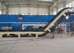 OEM Industrial Inclined Belt Conveyor White Color Q235 Structure