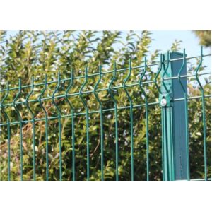 1.83*2.5m Square Round Post Outdoor 3D Curved Welded Wire Mesh Fence