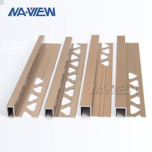 Wholesale Brushed Brass White Gold Square Capping Box Edge Tile Trim Corners On Walls from china suppliers