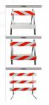 48mm O.D Metal Heavy Duty OEM ODM Steel Barricades Crowd Control 1.5mm Temporary