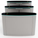 Rustproof Management Bi Directional Flap Barrier Turnstile OEM ODM