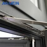 Windows Good Price Aluminum Matt Black Tempered Clear Glass Cheap Casement