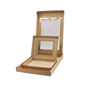 Wholesale kraft paper Shoe Packaging Box Shipping Mailer Box With Pvc Window from china suppliers