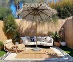 9 ft Hotel Tassel Beach Umbrella Fringe Umbrella World Market Cotton Rope Woven