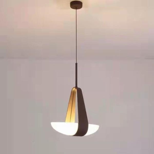 Nordic Modern Creative D40cm*H50cm Leather Glass Pendant Light Chandelier for