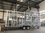 Ready made steel frame prefab tiny house with trailer on wheels