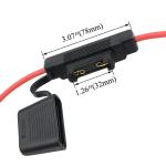 8AWG In Line Blade Fuse Holder 32V Maxi Fuse Heavy Duty Splash Proof