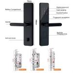 Glomarket Home Apartment Tuya Smart WiFi Digital Door Lock Phone APP Remote