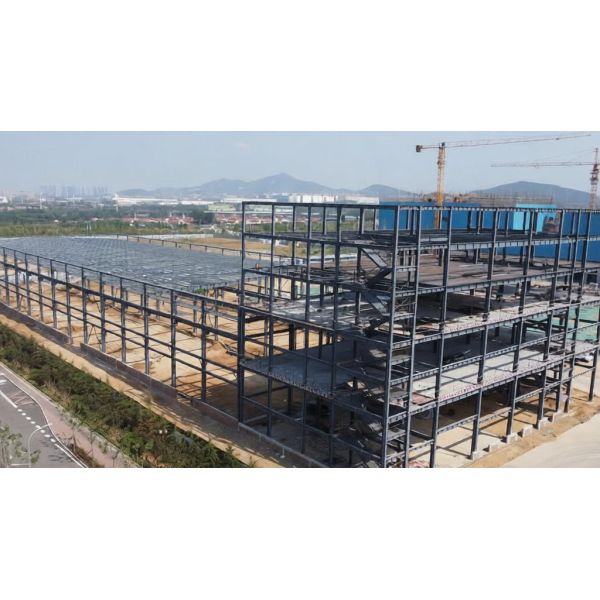 Sandwich Panel Fabrication Steel Structure Construction Projects Design Buildings Warehouse