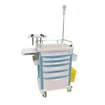 Aluminum Frame Drawer Infusion Function Nurse ABS 960mm Emergency Medical Cart