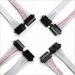 PA66 Nylon Custom Wire Harness JST 2.54mm SM 2Pin Male Female Connector For LED