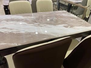 Wholesale Deep Walnut Color Living Spaces Dining Table , Colorful Solid Wood Table Set from china suppliers