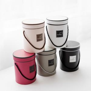 Wholesale Handled 180mm Height Cardboard Packaging Boxes , Cylinder Gift Boxes With Lids from china suppliers