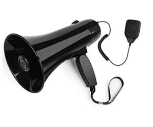 China Compact Megaphone Bluetooth Speaker With Microphone And Horn 3.7V 1500mAh on sale